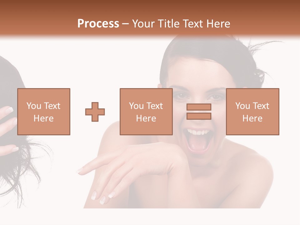 Caucasian Humor Face PowerPoint Template