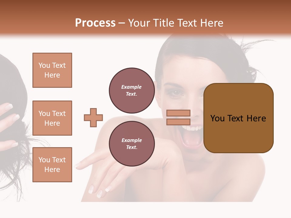 Caucasian Humor Face PowerPoint Template