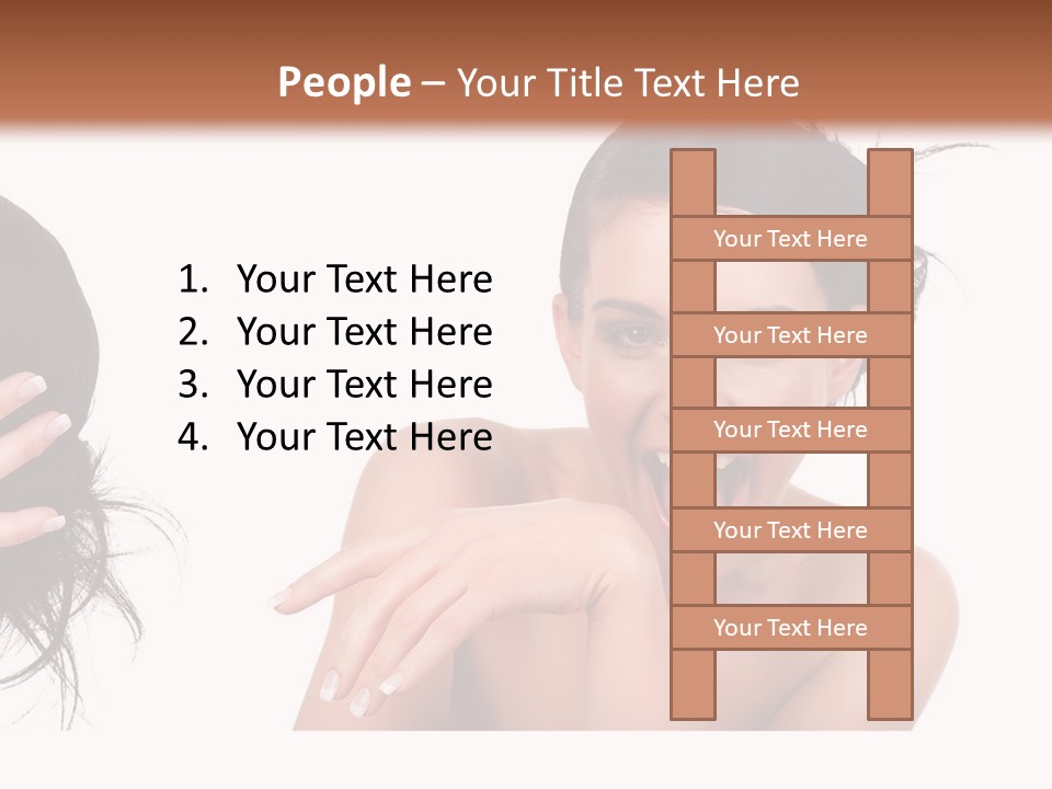 Caucasian Humor Face PowerPoint Template