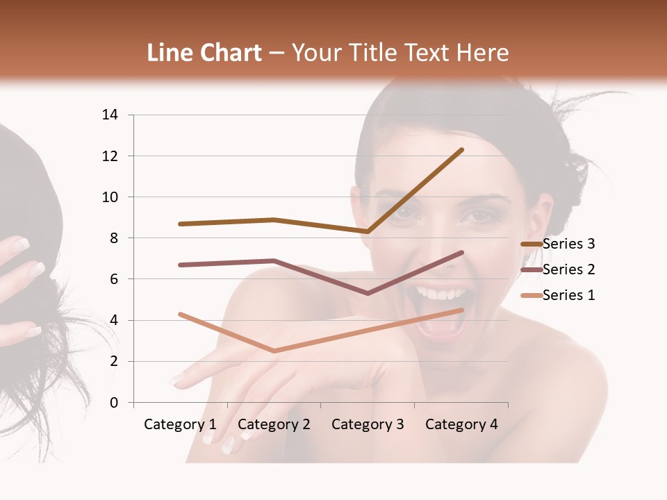 Caucasian Humor Face PowerPoint Template