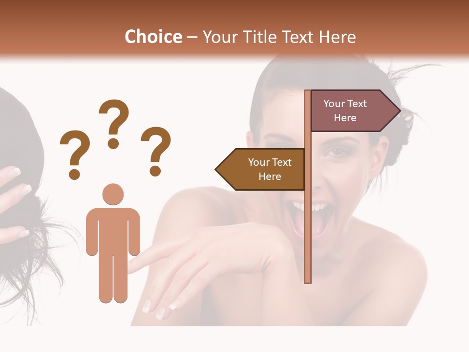 Caucasian Humor Face PowerPoint Template