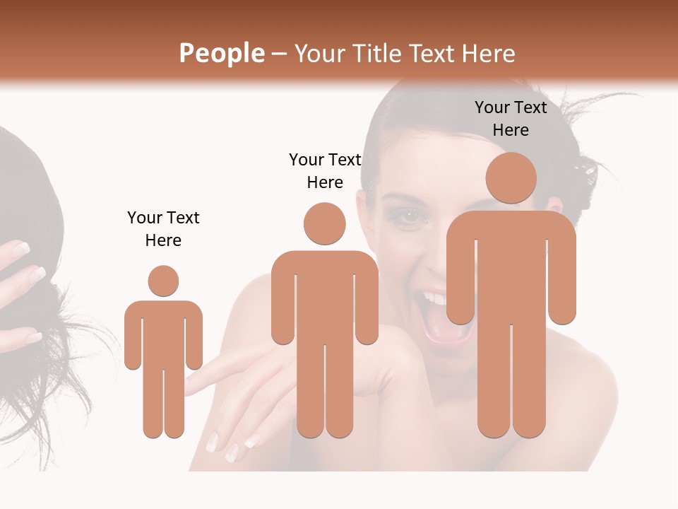 Caucasian Humor Face PowerPoint Template