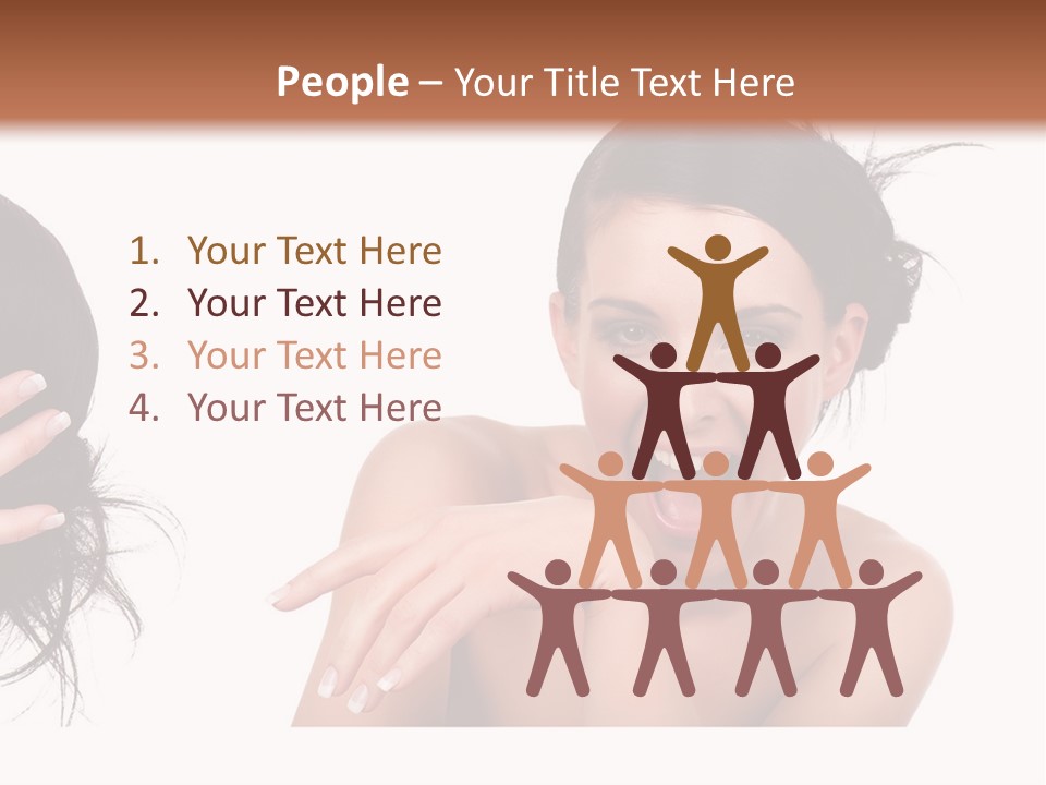 Caucasian Humor Face PowerPoint Template