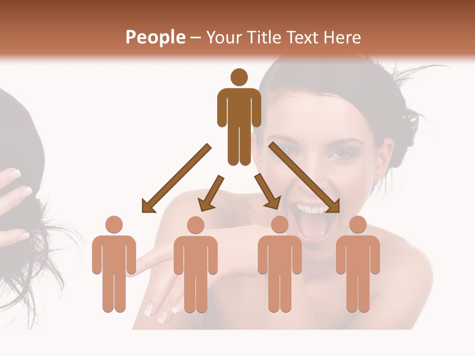 Caucasian Humor Face PowerPoint Template