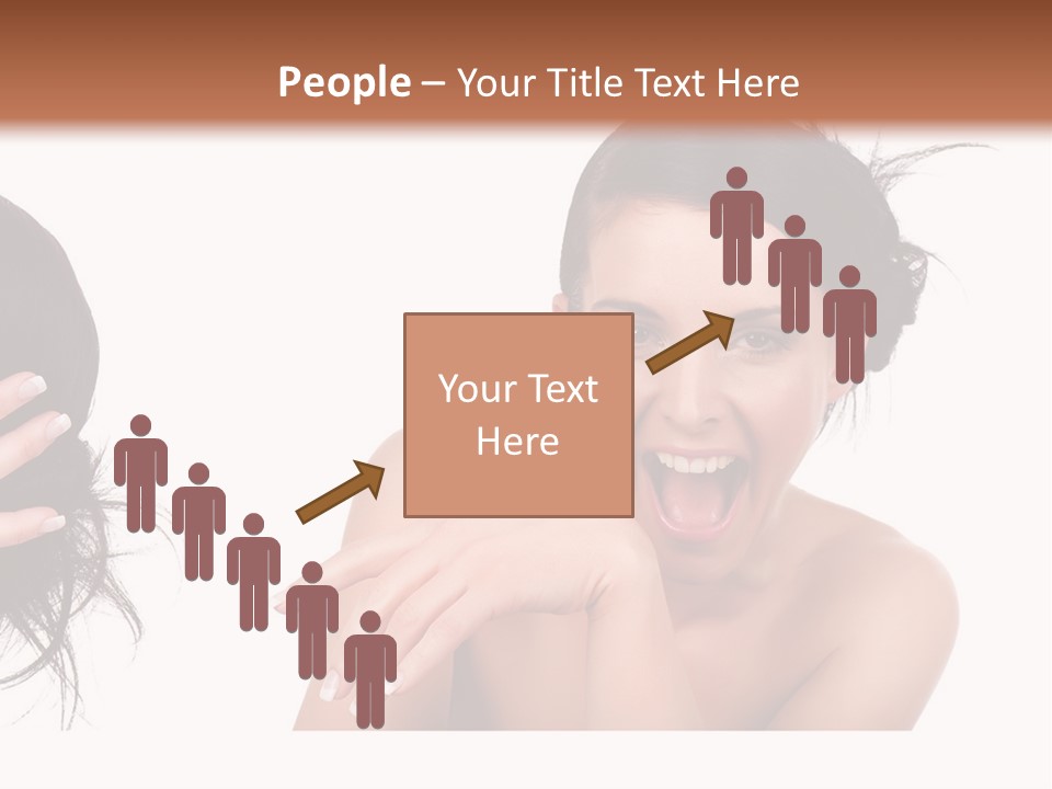 Caucasian Humor Face PowerPoint Template