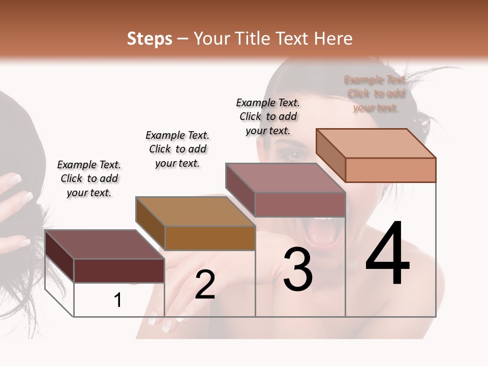 Caucasian Humor Face PowerPoint Template