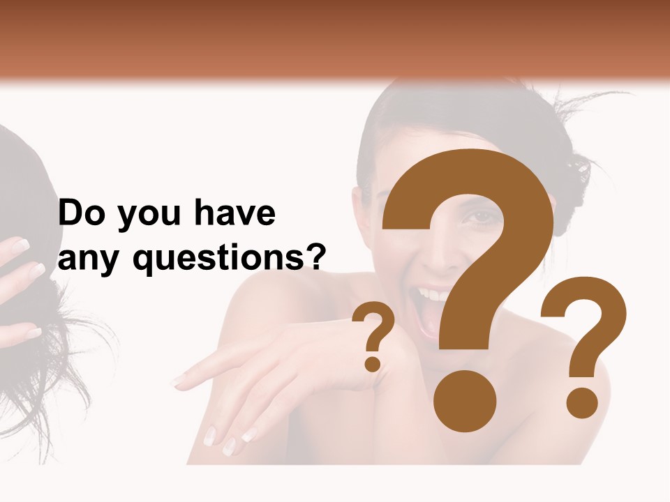 Caucasian Humor Face PowerPoint Template