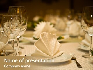 Diner Wedding Indoors PowerPoint Template