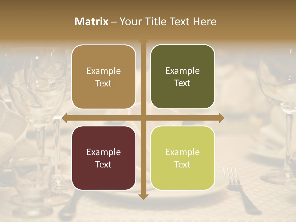 Diner Wedding Indoors PowerPoint Template