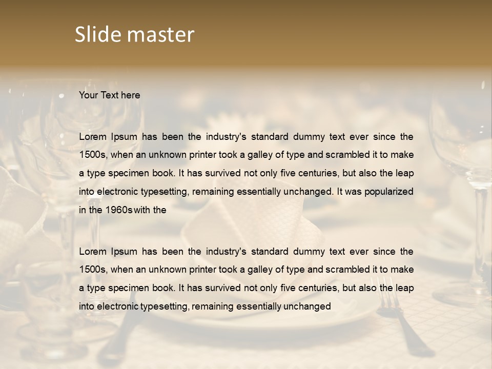 Diner Wedding Indoors PowerPoint Template