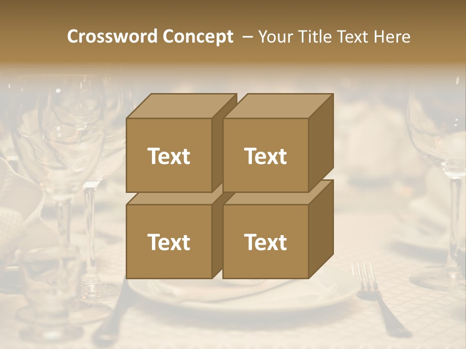 Diner Wedding Indoors PowerPoint Template