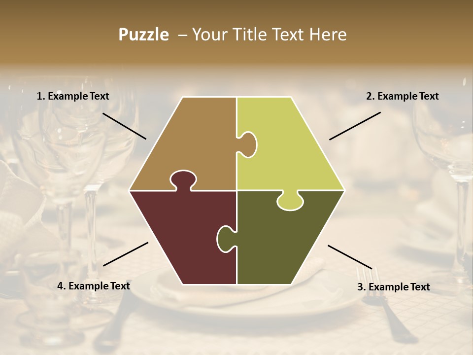 Diner Wedding Indoors PowerPoint Template