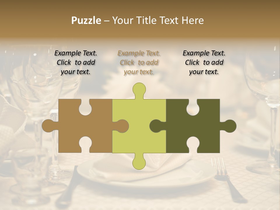 Diner Wedding Indoors PowerPoint Template