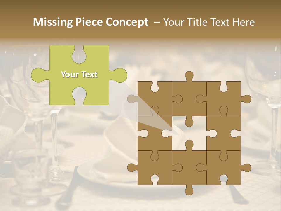 Diner Wedding Indoors PowerPoint Template