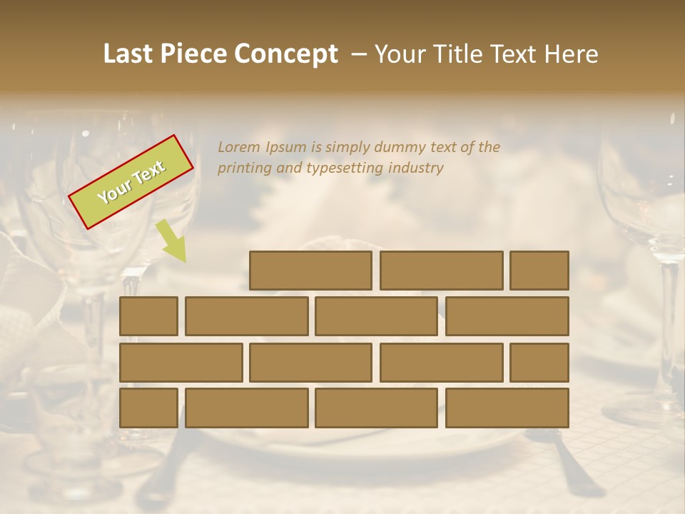 Diner Wedding Indoors PowerPoint Template