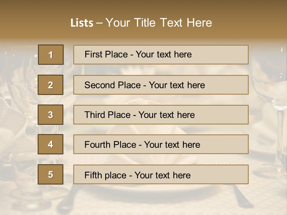 Diner Wedding Indoors PowerPoint Template