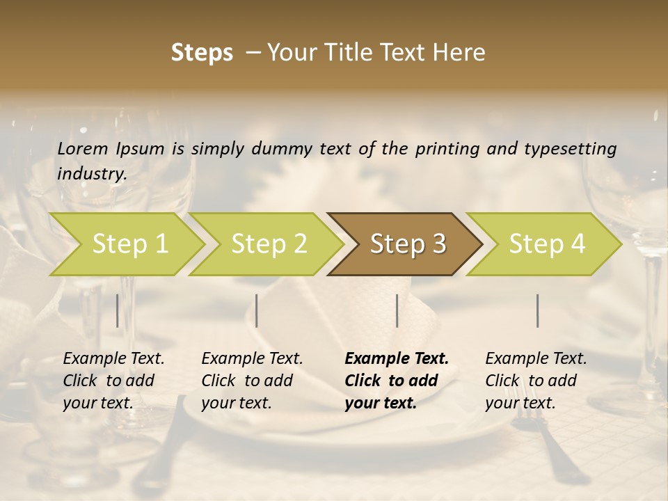 Diner Wedding Indoors PowerPoint Template