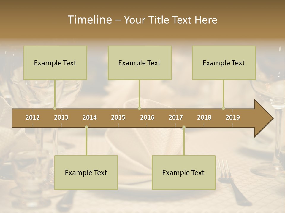 Diner Wedding Indoors PowerPoint Template