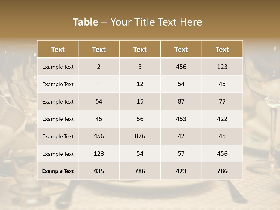 Diner Wedding Indoors PowerPoint Template