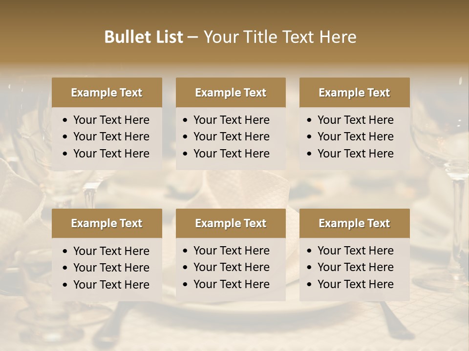 Diner Wedding Indoors PowerPoint Template