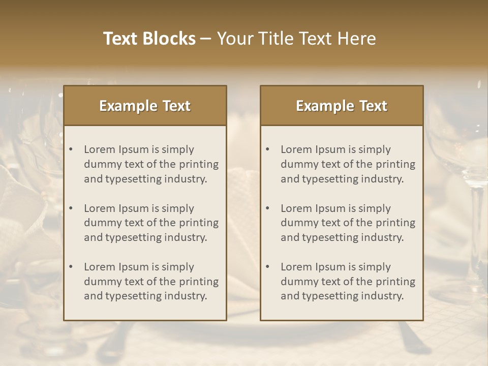 Diner Wedding Indoors PowerPoint Template