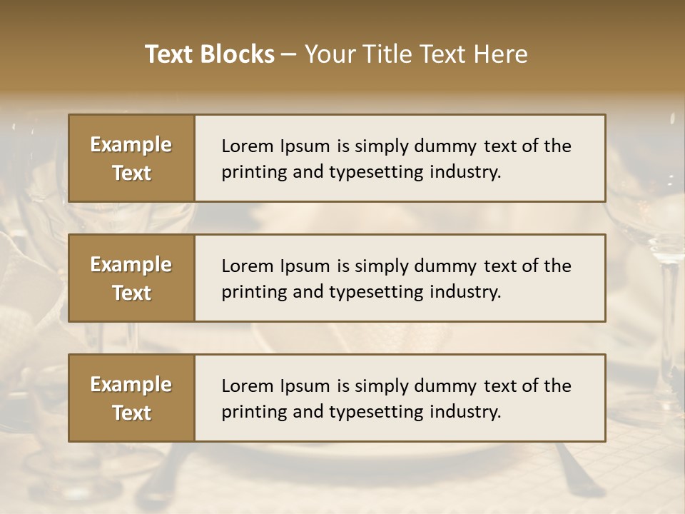 Diner Wedding Indoors PowerPoint Template