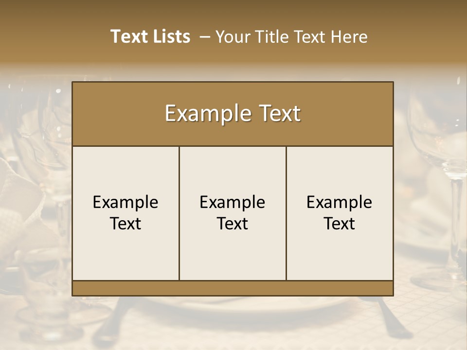 Diner Wedding Indoors PowerPoint Template