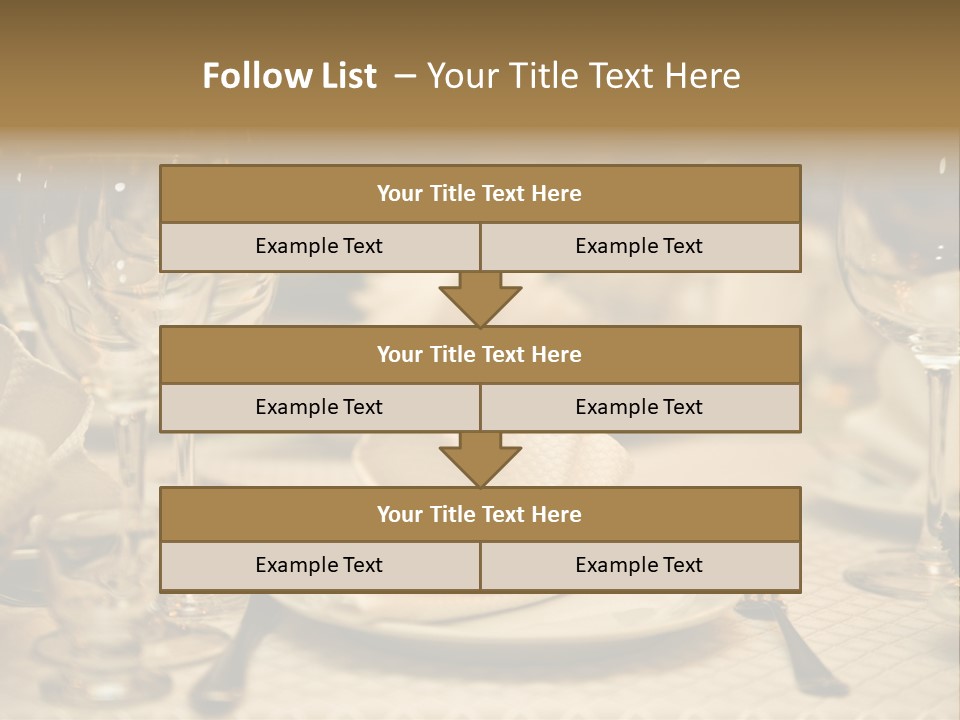 Diner Wedding Indoors PowerPoint Template