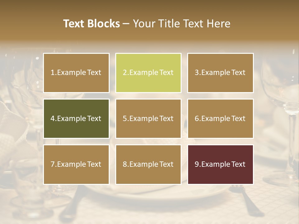 Diner Wedding Indoors PowerPoint Template