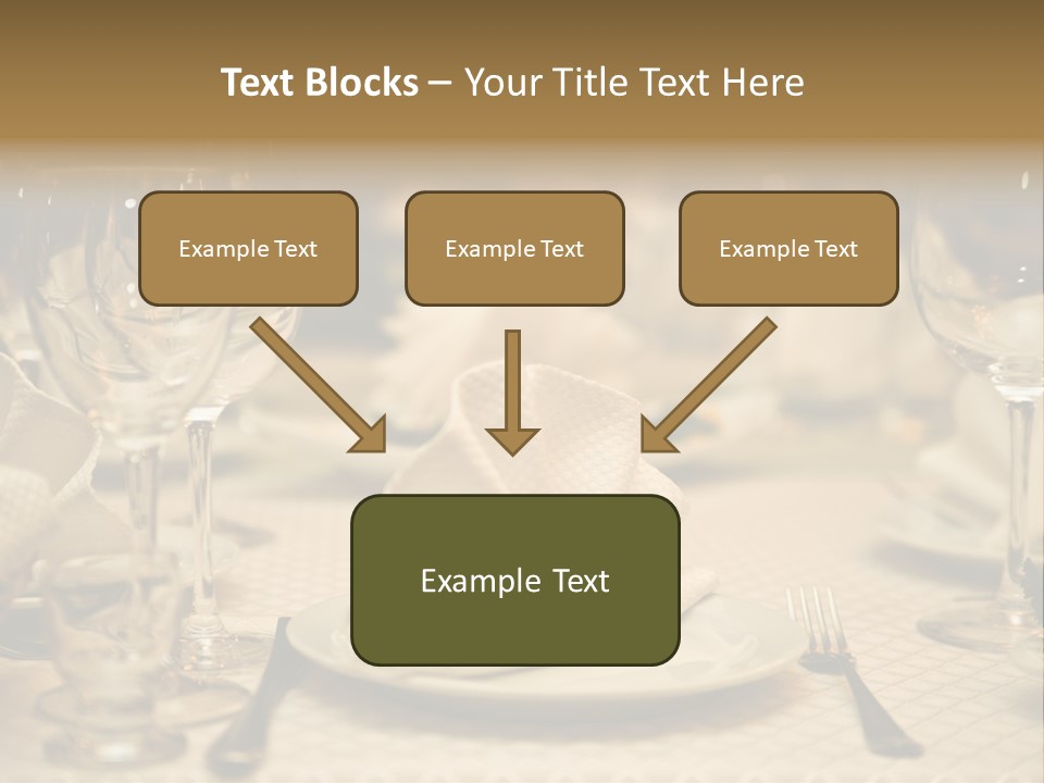 Diner Wedding Indoors PowerPoint Template