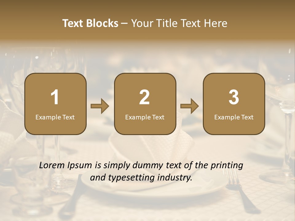 Diner Wedding Indoors PowerPoint Template