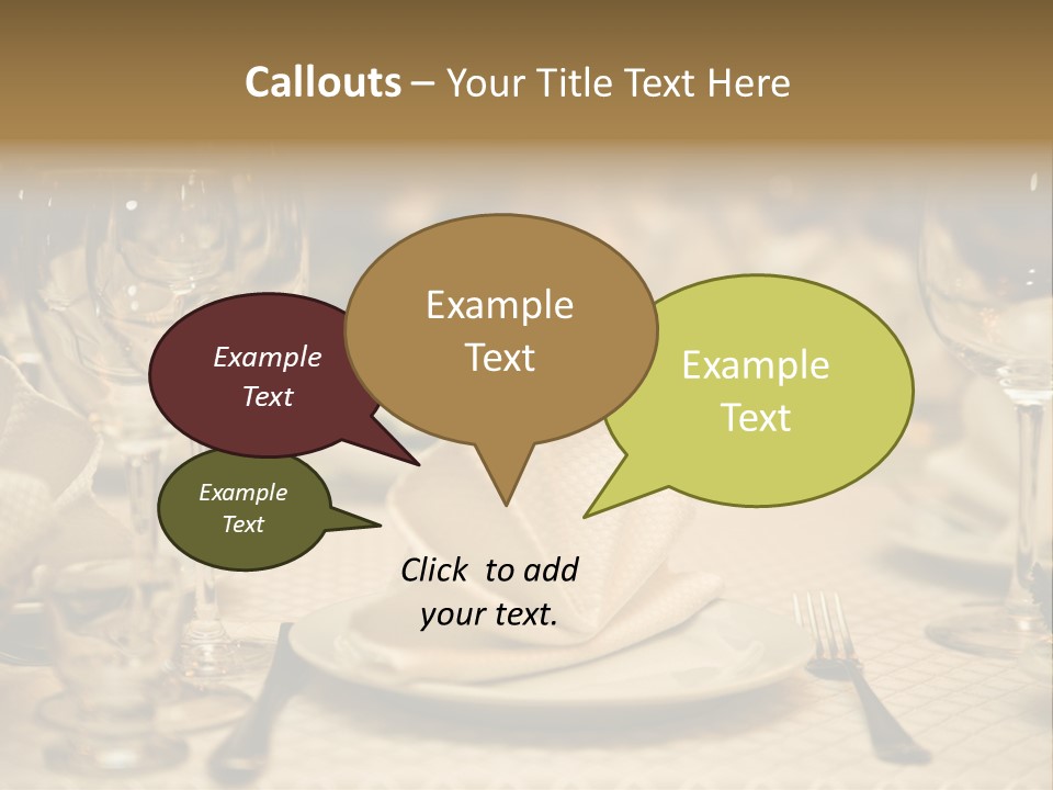 Diner Wedding Indoors PowerPoint Template