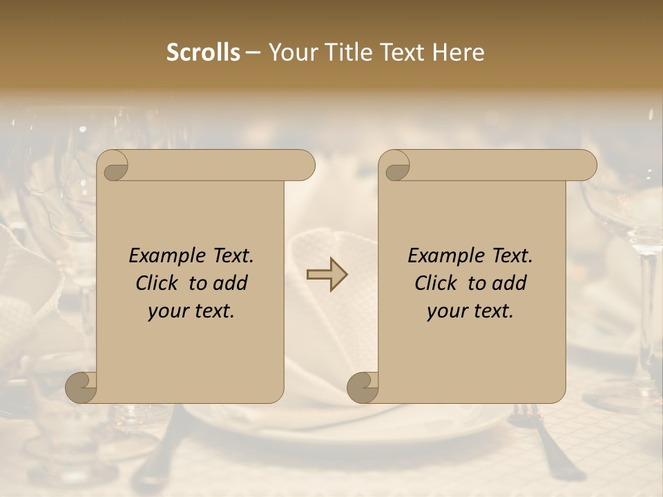 Diner Wedding Indoors PowerPoint Template