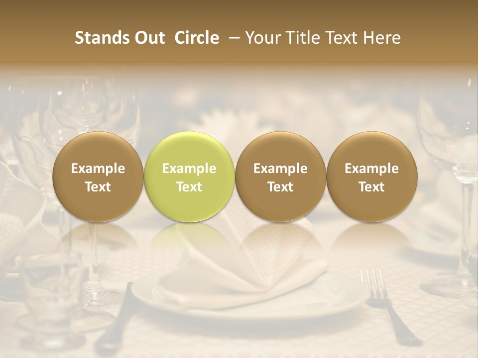 Diner Wedding Indoors PowerPoint Template