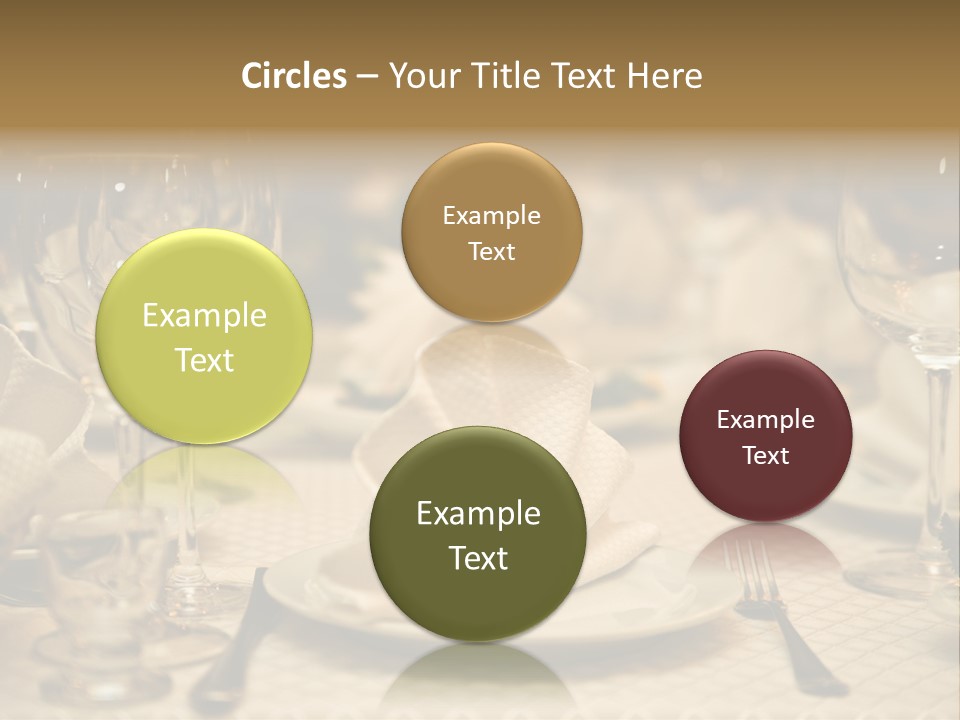 Diner Wedding Indoors PowerPoint Template