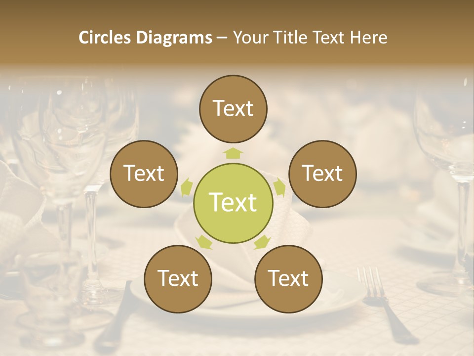 Diner Wedding Indoors PowerPoint Template