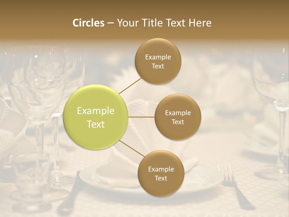 Diner Wedding Indoors PowerPoint Template