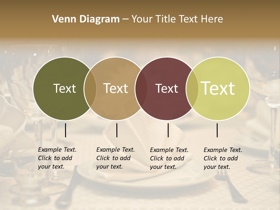 Diner Wedding Indoors PowerPoint Template