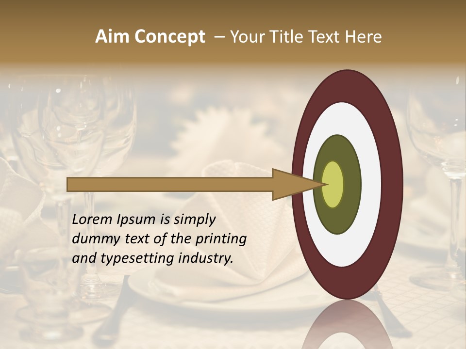 Diner Wedding Indoors PowerPoint Template