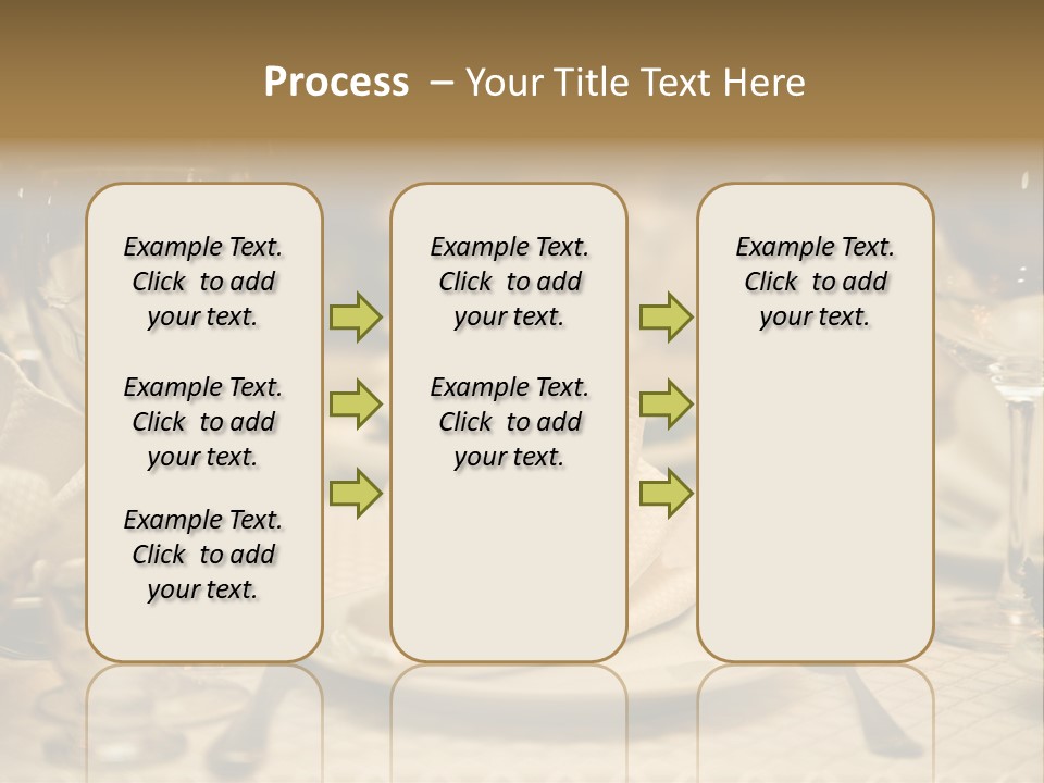 Diner Wedding Indoors PowerPoint Template