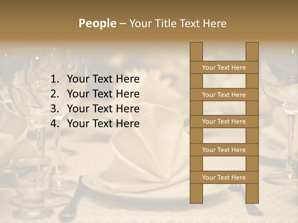 Diner Wedding Indoors PowerPoint Template