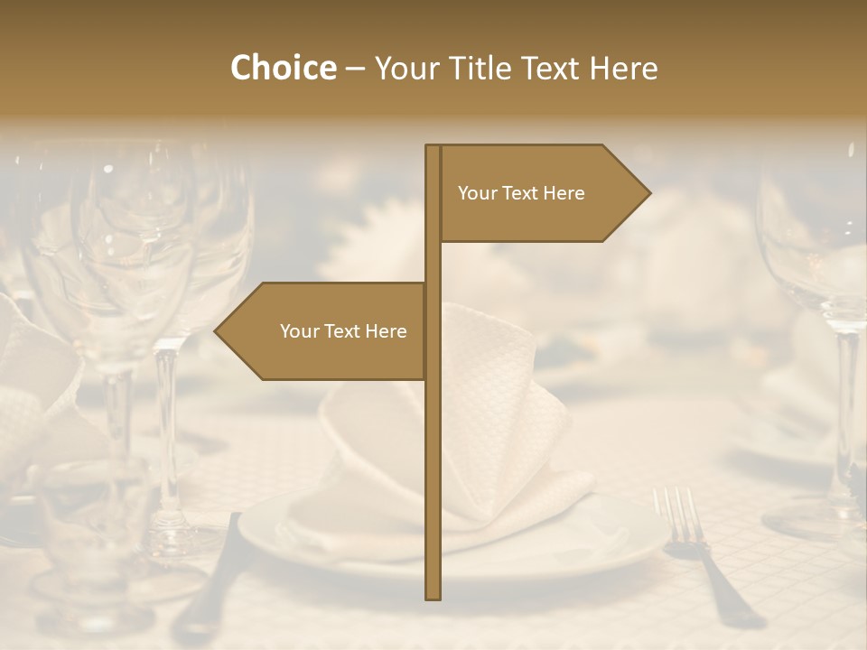 Diner Wedding Indoors PowerPoint Template