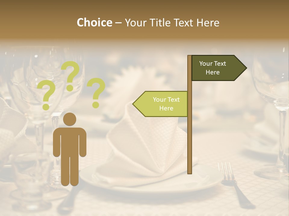 Diner Wedding Indoors PowerPoint Template