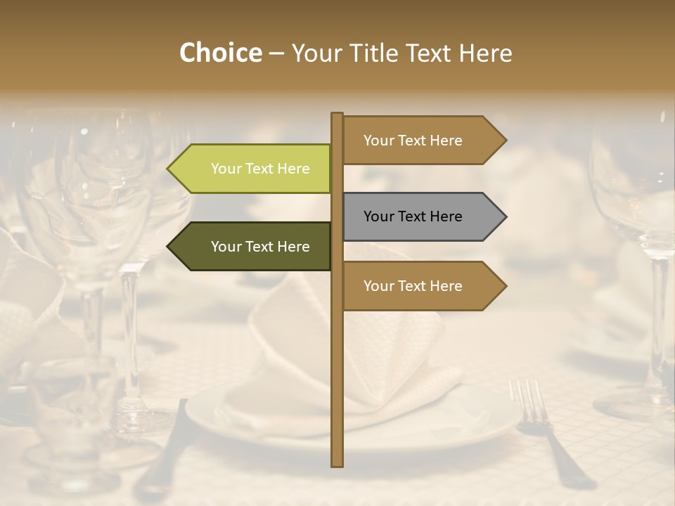 Diner Wedding Indoors PowerPoint Template