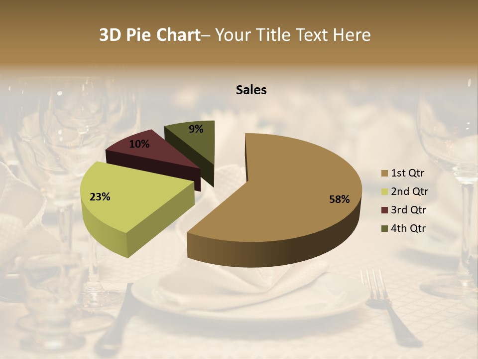 Diner Wedding Indoors PowerPoint Template