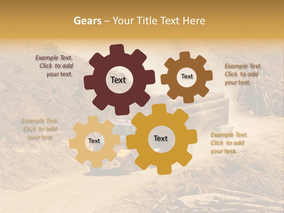 Vehicle Lorry Machine PowerPoint Template