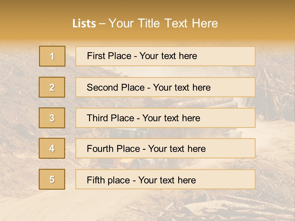 Vehicle Lorry Machine PowerPoint Template