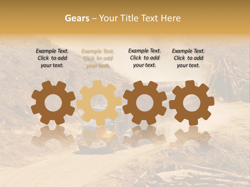 Vehicle Lorry Machine PowerPoint Template