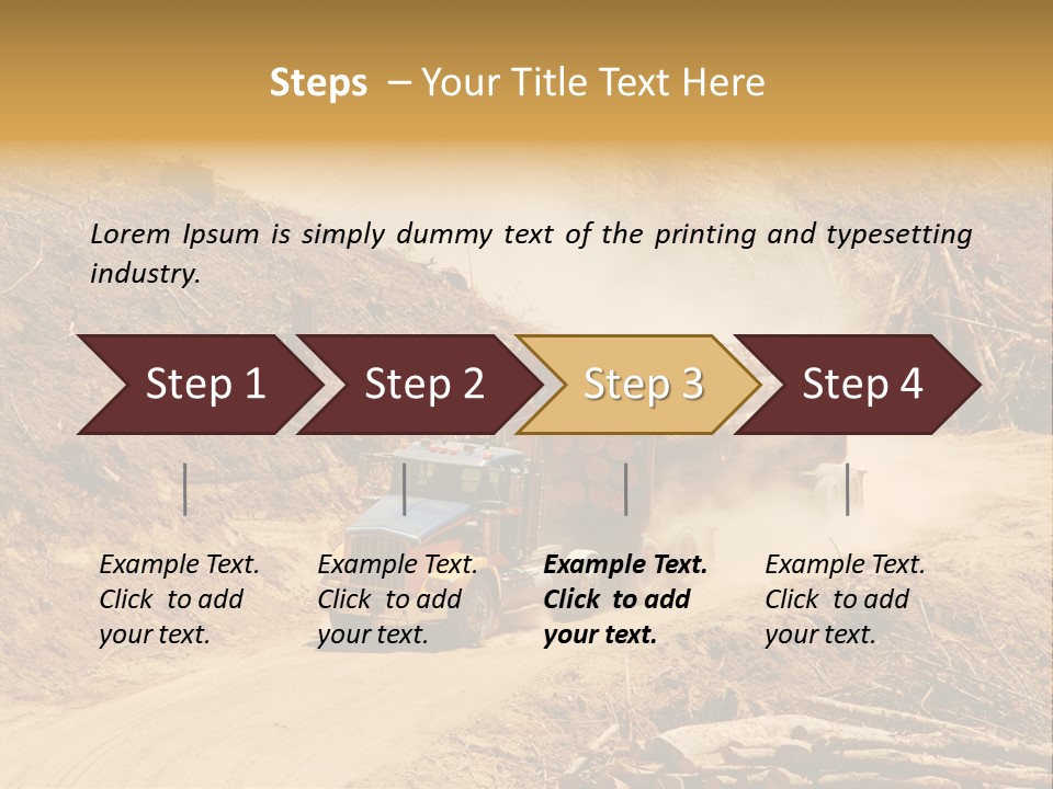 Vehicle Lorry Machine PowerPoint Template