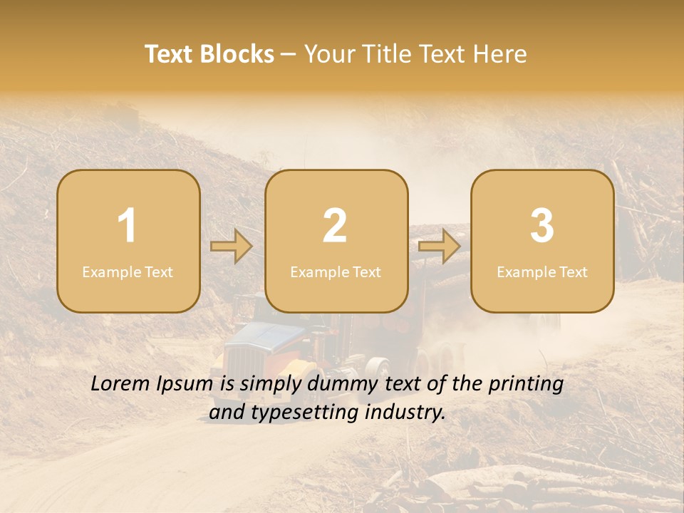 Vehicle Lorry Machine PowerPoint Template